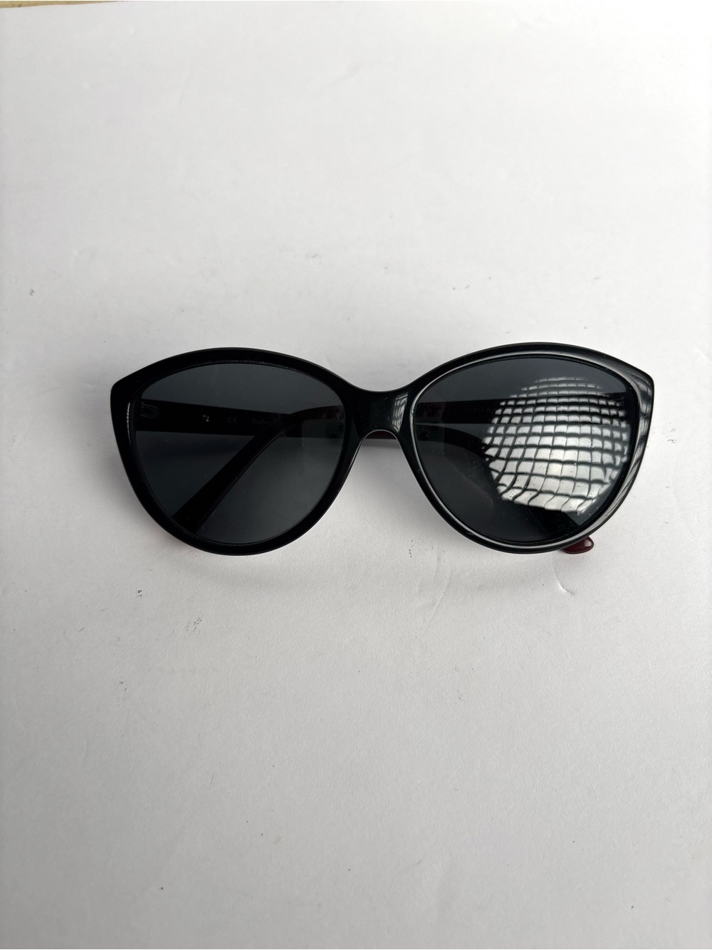 Catherine Deneuve cat-eye sunglasses w/ black outer frame